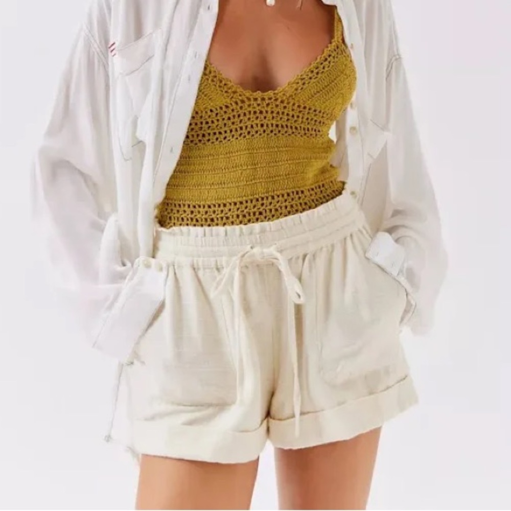 Urban Outfitters Mya Linen Trousers Shorts